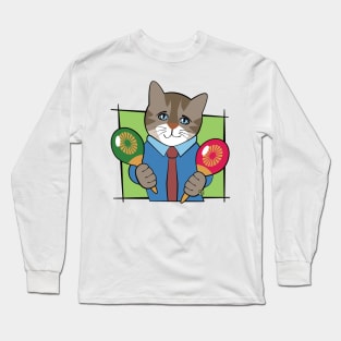 Music Maracas Boy Cat Long Sleeve T-Shirt